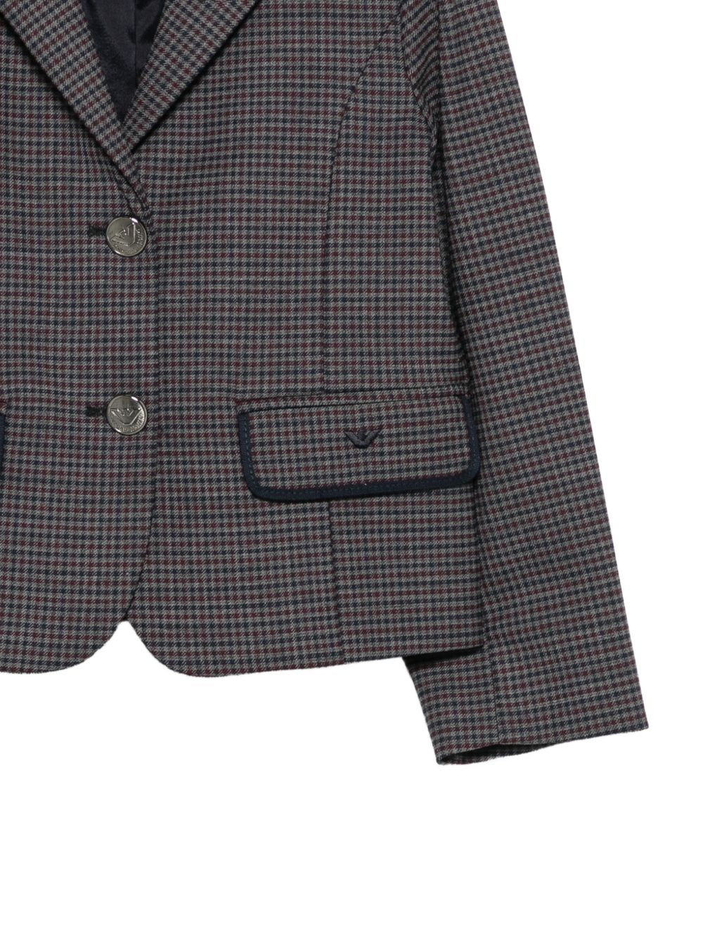 Giacca per bambina Emporio Armani Kids multicolore con motivo pied de poule EG000948 AF26957 F8045 EMPORIO ARMANI KIDS 