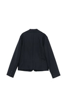 Blazer per bambina Emporio Armani Kids nero con revers a punta EG000948 AF26957 UB100 EMPORIO ARMANI KIDS 