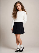 Maglione per bambina Emporio Armani Kids bianco in maglia a trecce EG000994 AF27578 U1009 EMPORIO ARMANI KIDS 