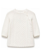 Cardigan per neonata Emporio Armani Kids bianco con dettagli a trecce EG000995 AF27578 U1009 EMPORIO ARMANI KIDS 