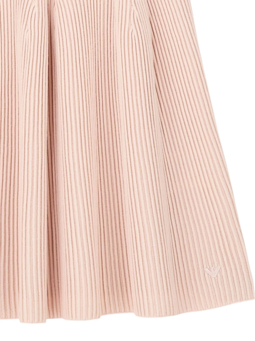 Abito per bambina Emporio Armani Kids rosa a coste con scollo rotondo EG000996 AF27580 U4133 EMPORIO ARMANI KIDS 