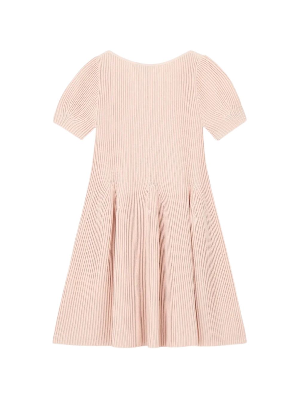 Abito per bambina Emporio Armani Kids rosa a coste con scollo rotondo EG000996 AF27580 U4133 EMPORIO ARMANI KIDS 