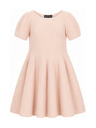 Abito per bambina Emporio Armani Kids rosa a coste con scollo rotondo EG000996 AF27580 U4133 EMPORIO ARMANI KIDS 