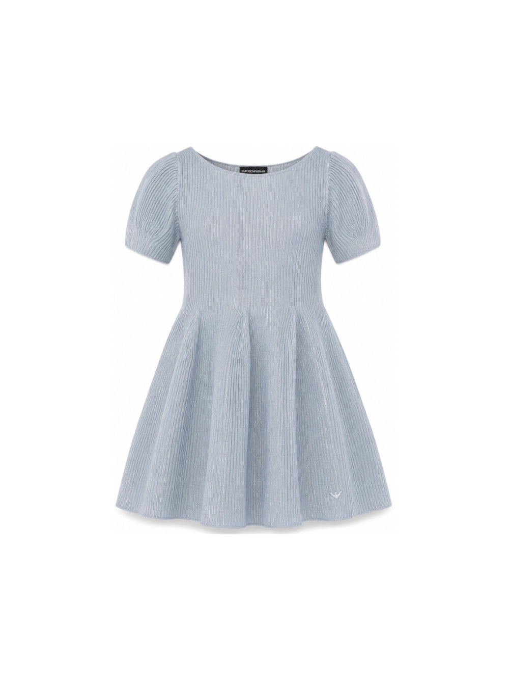 Abito per bambina Emporio Armani Kids azzurro svasato a coste EG000996 AF27580 U8061 EMPORIO ARMANI KIDS 