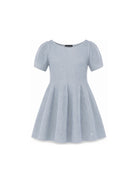 Abito per bambina Emporio Armani Kids azzurro svasato a coste EG000996 AF27580 U8061 EMPORIO ARMANI KIDS 