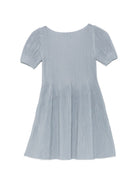 Abito per bambina Emporio Armani Kids azzurro svasato a coste EG000996 AF27580 U8061 EMPORIO ARMANI KIDS 