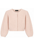 Cardigan per bambina Emporio Armani Kids rosa con maniche a palloncino EG000997 AF27580 U4133 EMPORIO ARMANI KIDS 