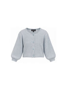 Cardigan per bambina Emporio Armani Kids azzurro con maniche a palloncino EG000997 AF27580 U8061 EMPORIO ARMANI KIDS 