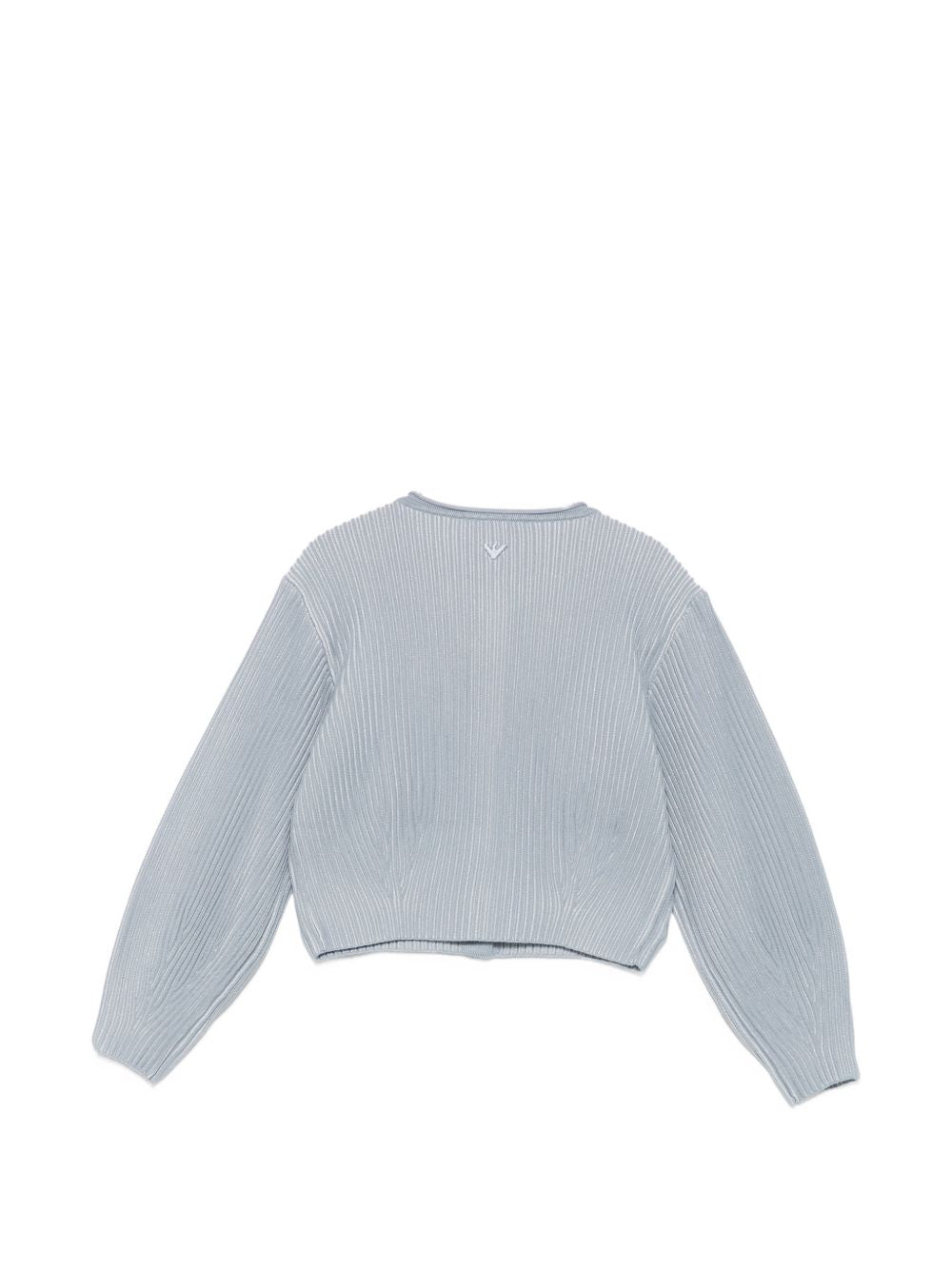 Cardigan per bambina Emporio Armani Kids azzurro con maniche a palloncino EG000997 AF27580 U8061 EMPORIO ARMANI KIDS 