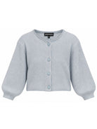 Cardigan per bambina Emporio Armani Kids azzurro con maniche a palloncino EG000997 AF27580 U8061 EMPORIO ARMANI KIDS 