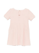 Abito per neonata Emporio Armani rosa con patch logo EG000998 AF27580 U4133 EMPORIO ARMANI KIDS 