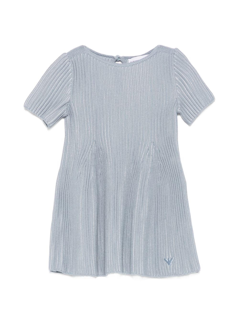 Abito per neonata Emporio Armani Kids azzurro a coste EG000998 AF27580 U8061 EMPORIO ARMANI KIDS 