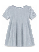 Abito per neonata Emporio Armani Kids azzurro a coste EG000998 AF27580 U8061 EMPORIO ARMANI KIDS 
