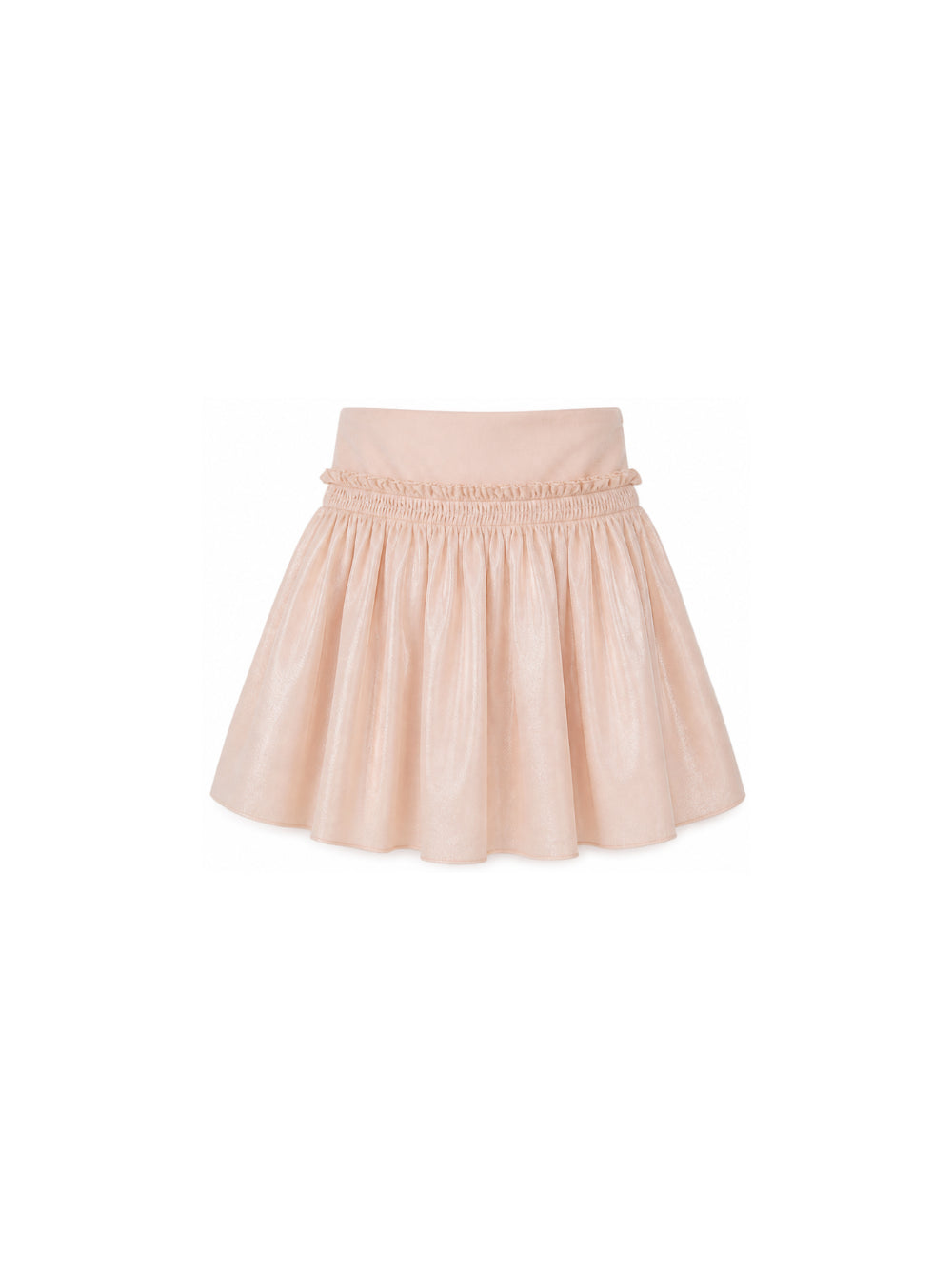 Gonna per bambina Emporio Armani Kids rosa con bordo arricciato EG001024 AF26324 U4133 EMPORIO ARMANI KIDS 