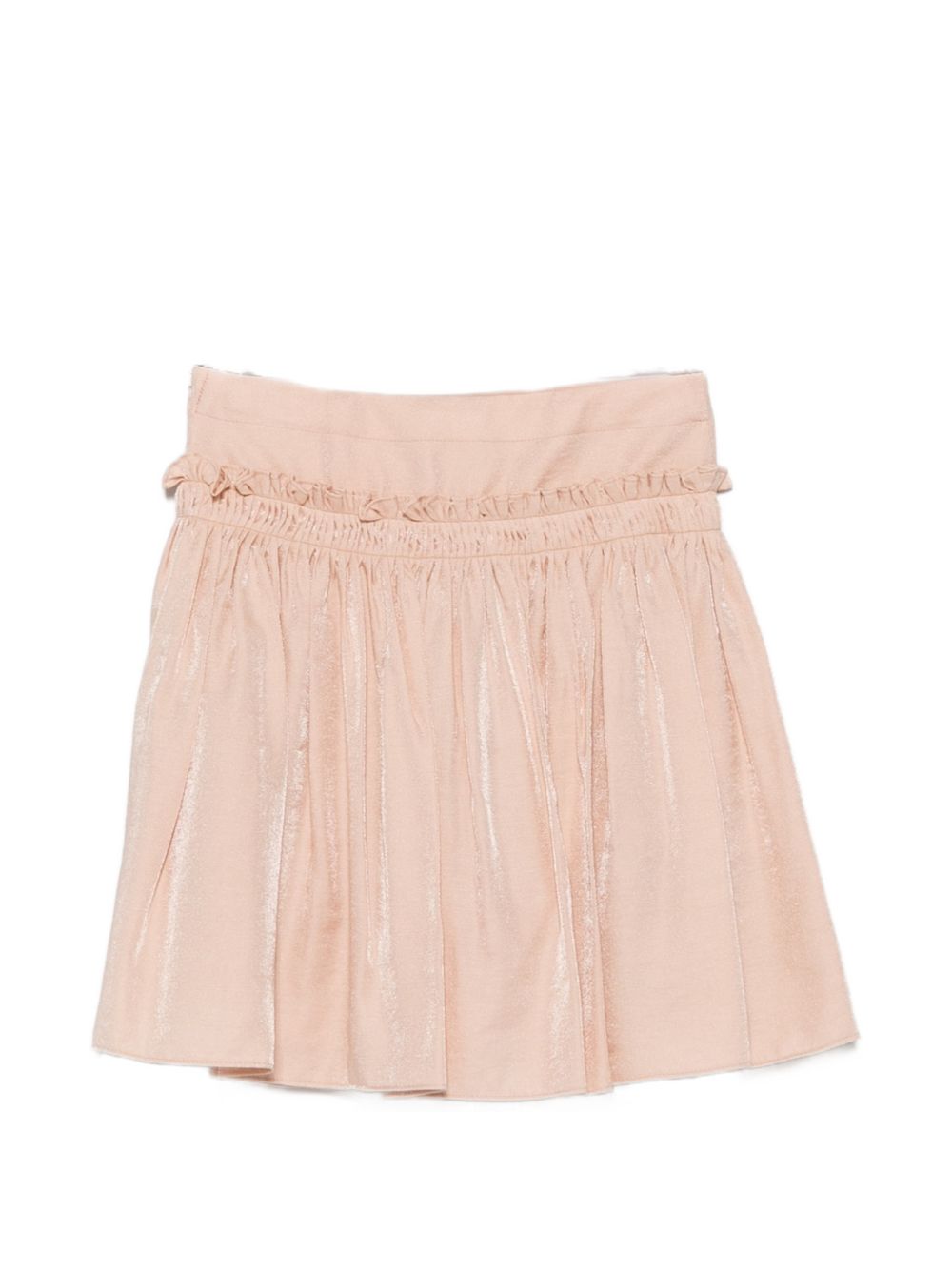 Gonna per bambina Emporio Armani Kids rosa con bordo arricciato EG001024 AF26324 U4133 EMPORIO ARMANI KIDS 