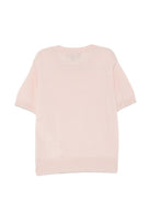 T-shirt per bambina Emporio Armani Kids rosa con logo ricamato EG001028 AF28703 U4133 EMPORIO ARMANI KIDS 