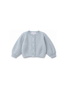 Cardigan per neonata Emporio Armani Kids azzurro  corto a coste EG001193 AF27580 U8061 EMPORIO ARMANI KIDS 
