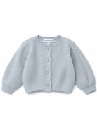 Cardigan per neonata Emporio Armani Kids azzurro  corto a coste EG001193 AF27580 U8061 EMPORIO ARMANI KIDS 