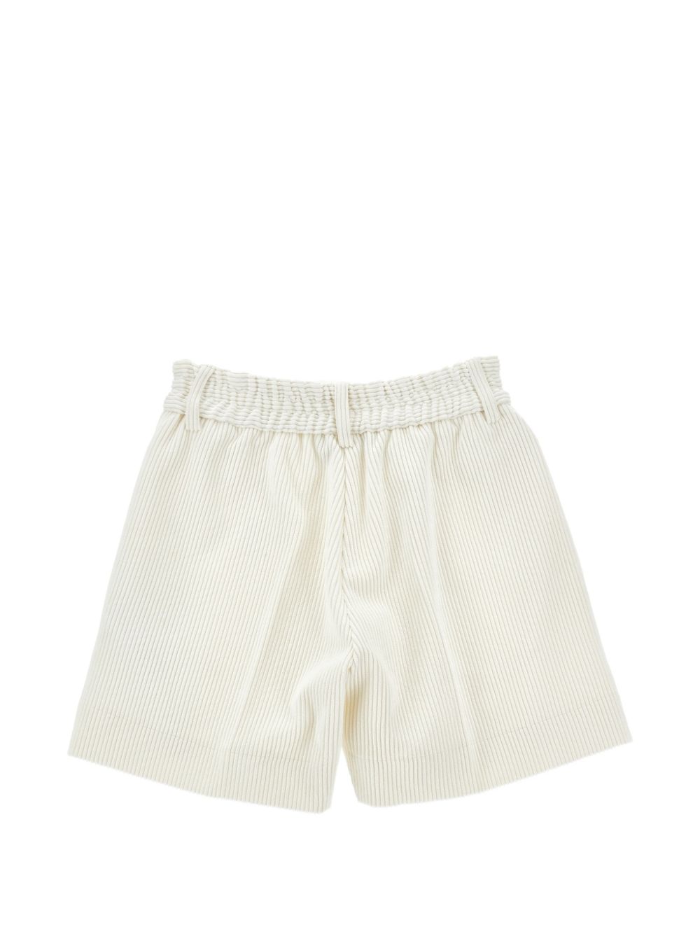 Shorts per bambina Ermanno Scervino Kids bianco con trama a coste Z1H408 8855 0001 ERMANNO SCERVINO KIDS 