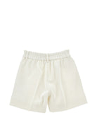 Shorts per bambina Ermanno Scervino Kids bianco con trama a coste Z1H408 8855 0001 ERMANNO SCERVINO KIDS 