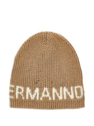 Cappello per bambina Ermanno Scervino Kids beige con logo ricamato sul davanti Z9H000 8711 0002 ERMANNO SCERVINO KIDS 