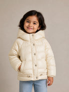 Giubbino per bambina Ermanno Scervino Kids bianco con finitura imbottita Z9H102CR 8092 0103 ERMANNO SCERVINO KIDS 