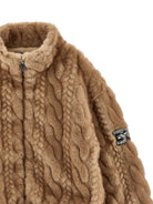 Giubbino per bambina Ermanno Scervino Kids marrone con pelliccia sintetica Z9H104 8094 0003 ERMANNO SCERVINO KIDS 