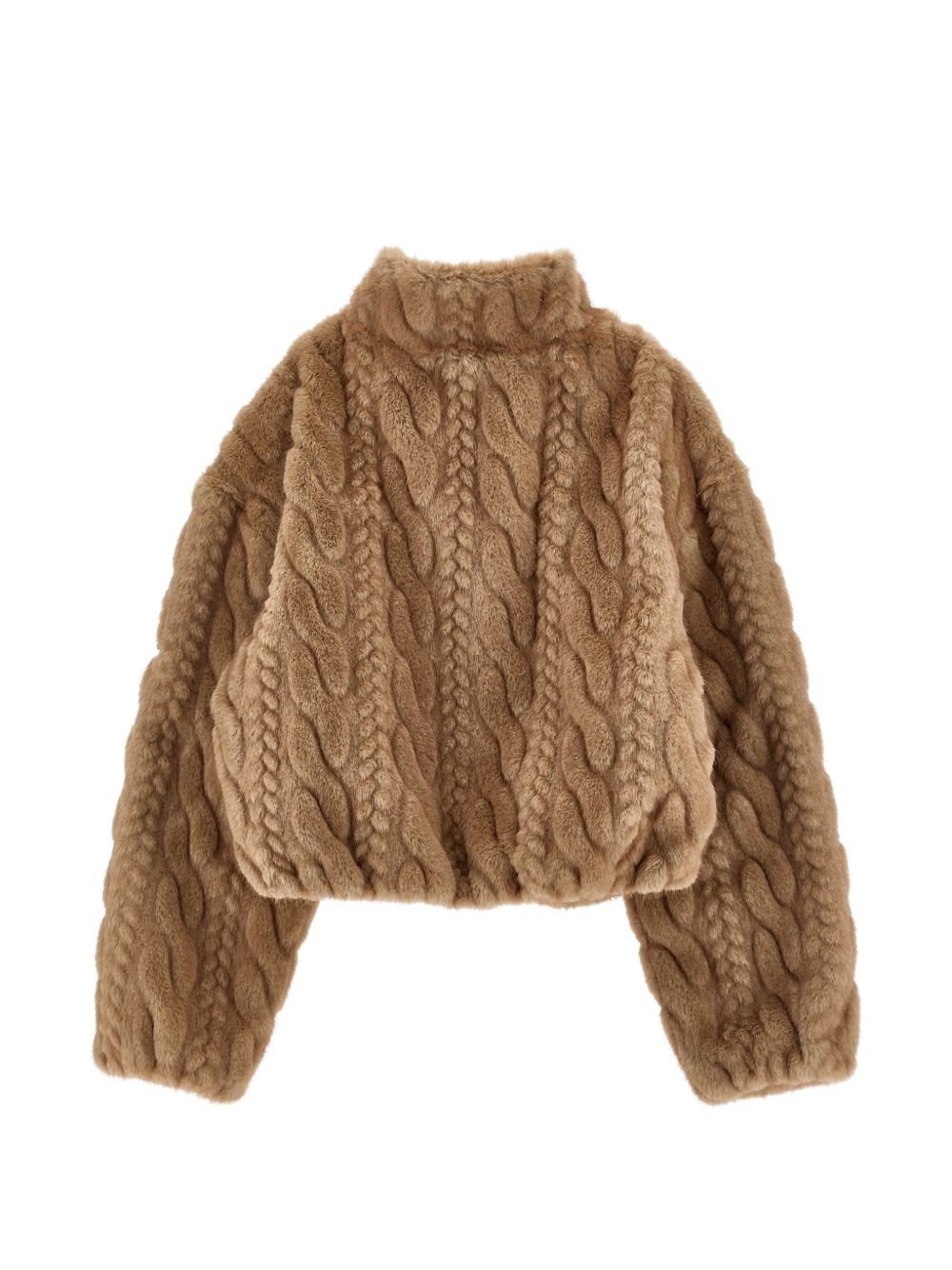Giubbino per bambina Ermanno Scervino Kids marrone con pelliccia sintetica Z9H104 8094 0003 ERMANNO SCERVINO KIDS 