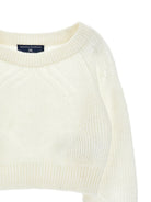 Maglione per bambina Ermanno Scervino Kids bianco con motivo a rombi Z9H601 8710 0001 ERMANNO SCERVINO KIDS 
