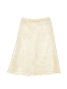 Gonna per bambina Ermanno Scervino Kids bianca con pizzo a fiori Z9H702 8098 0002 ERMANNO SCERVINO KIDS 