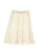 Gonna per bambina Ermanno Scervino Kids bianca con pizzo a fiori Z9H702 8098 0002 ERMANNO SCERVINO KIDS 