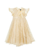 Abito per bambina Ermanno Scervino Kids bianco con trama in pizzo Z9H900 8098 0002 ERMANNO SCERVINO KIDS 