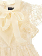 Abito per bambina Ermanno Scervino Kids bianco con trama in pizzo Z9H900 8098 0002 ERMANNO SCERVINO KIDS 