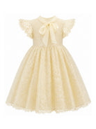 Abito per bambina Ermanno Scervino Kids bianco con trama in pizzo Z9H900 8098 0002 ERMANNO SCERVINO KIDS 