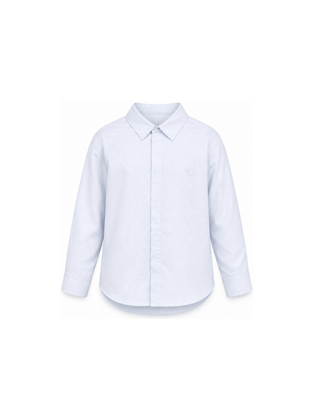 Camicia per bambino Etro Kids azzurra con effetto jacquard GW5P10 P0472 600 ETRO KIDS 