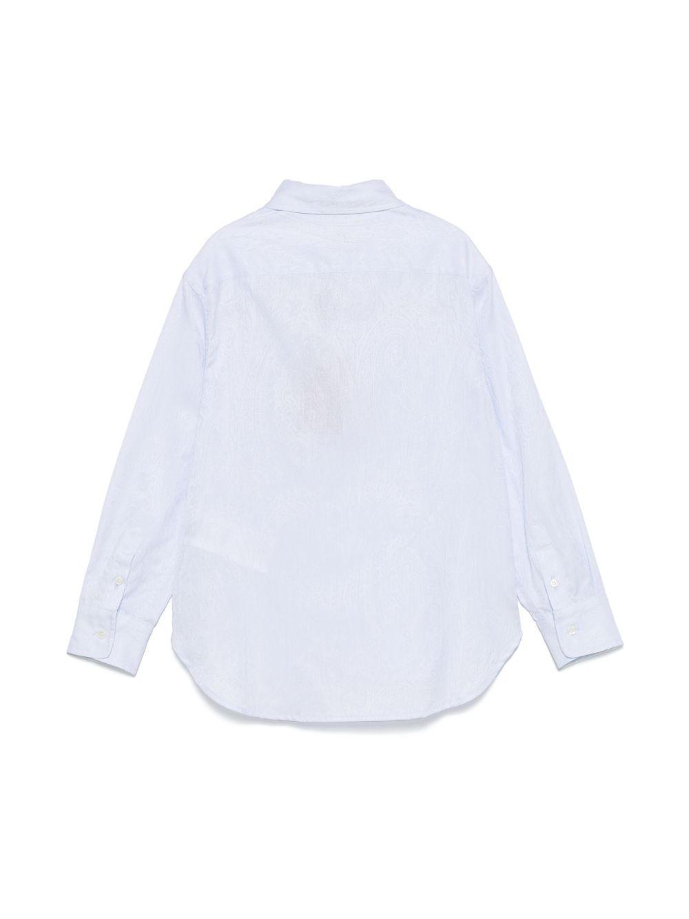 Camicia per bambino Etro Kids azzurra con effetto jacquard GW5P10 P0472 600 ETRO KIDS 