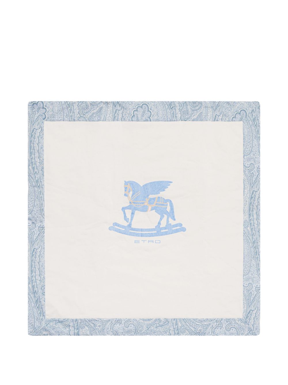 Coperta Pegaso per neonato Etro Kids bianca con stampa paisley GY0520 Z3672 102CE ETRO KIDS 