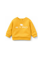 Felpa per neonati Etro Kids gialla con stampa logo sul davanti GY4530 Z3183 216 ETRO KIDS 