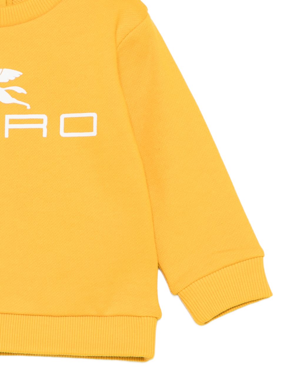 Felpa per neonati Etro Kids gialla con stampa logo sul davanti GY4530 Z3183 216 ETRO KIDS 