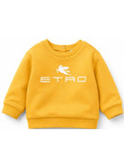 Felpa per neonati Etro Kids gialla con stampa logo sul davanti GY4530 Z3183 216 ETRO KIDS 
