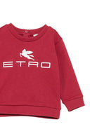 Felpa per neonati Etro Kids rossa con stampa logo sul davanti GY4530 Z3183 52C ETRO KIDS 