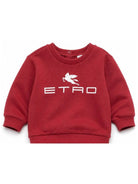 Felpa per neonati Etro Kids rossa con stampa logo sul davanti GY4530 Z3183 52C ETRO KIDS 