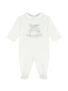 Set tutina cappellino e bavaglino per neonato Etro Kids multicolore con stampa Pegaso sul davanti GYB540 Z3672 102CE ETRO KIDS 