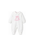 Set tutina, bavaglino e cappellino per neonata ETRO KIDS bianchi con stampa Pegaso (set 3 pezzi) GYB540 Z3672 102RS ETRO KIDS 