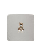 Coperta per neonati Etro Kids grigia con motivo orsetto e logo stampato GZ0550 Z3188 806 ETRO KIDS 