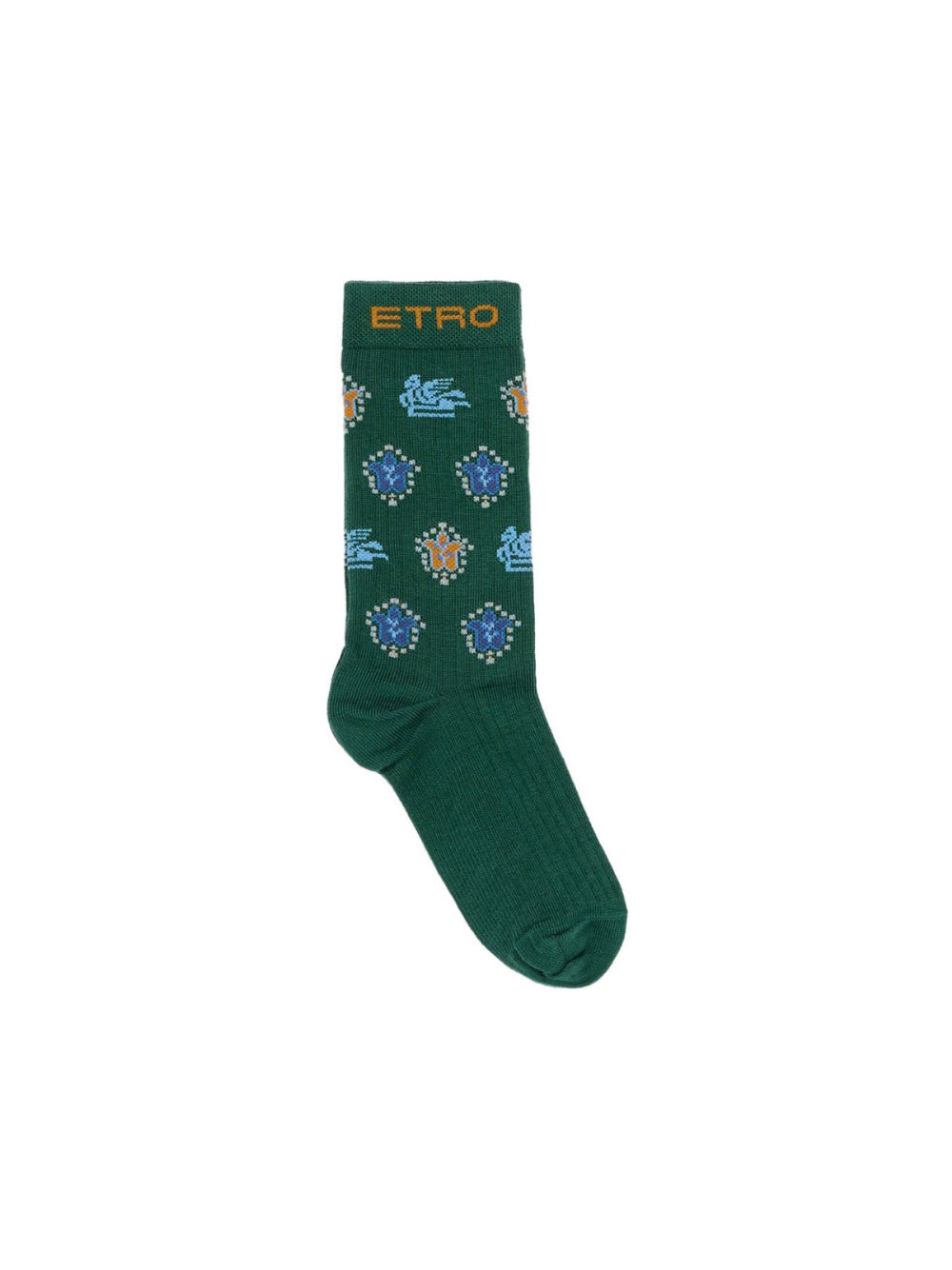 Calzini per bambino Etro Kids verde con motivo Pegaso GZ0H00 Z0553 766MC ETRO KIDS 