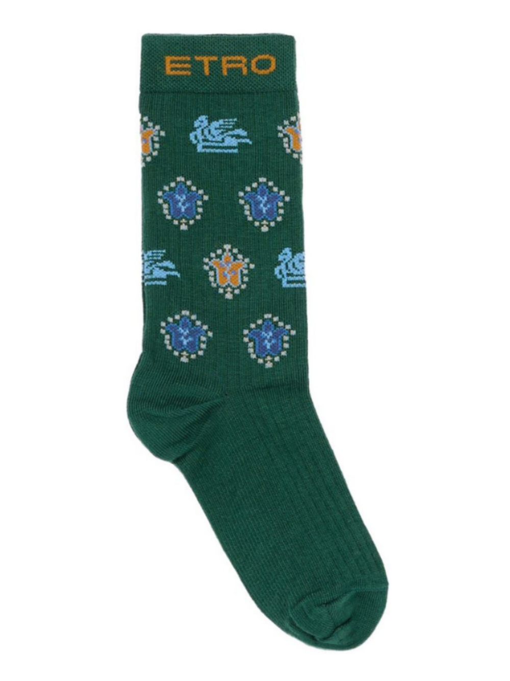 Calzini per bambino Etro Kids verde con motivo Pegaso GZ0H00 Z0553 766MC ETRO KIDS 