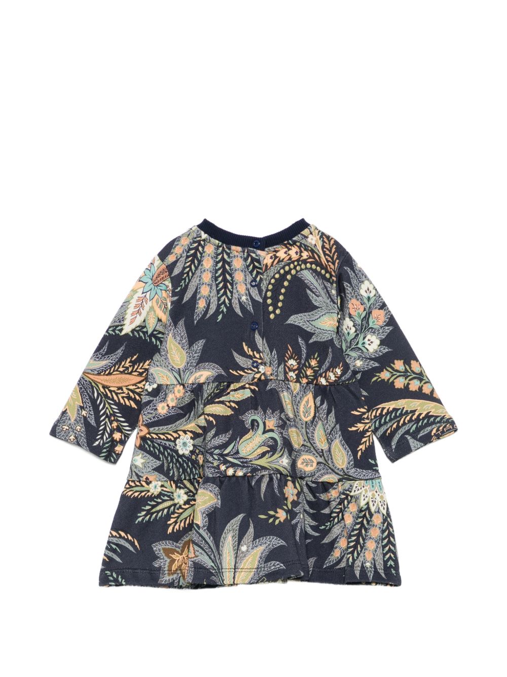 Abito per neonata Etro Kids blu con stampa paisley GZ1010 Z4083 617NO ETRO KIDS 
