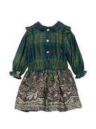Abito per neonata Etro Kids verde con stampa paisley GZ1050 P0632 719BL ETRO KIDS 