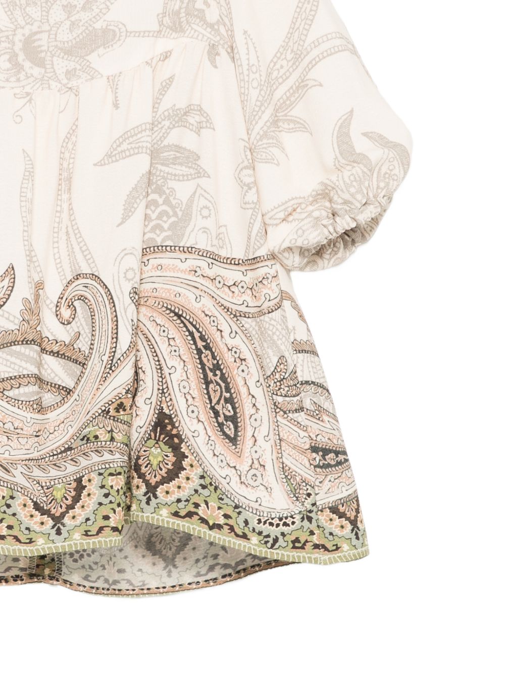 Abito per neonata Etro Kids beige con stampa paisley GZ1090 K0323 102BG ETRO KIDS 